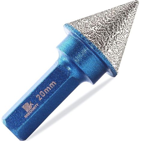 Fraise à façonner diamant 20mm pour agrandir trous carrelage, marbre, granit (1/5)