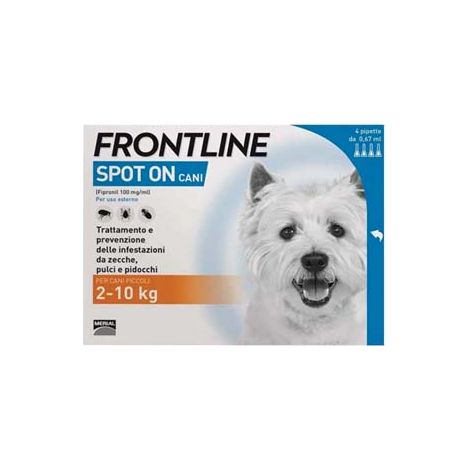 FRONTLINE SPOTON PER CANI PICCOLI E CUCCIOLI  in confezione da 4 pipette    FRONTLINE