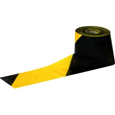 Nastro Segnaletico Giallo-Nero 200 Mt H.mm. 70