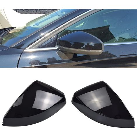 1 paire Couvercle de rétroviseur de rétroviseur gauche Couvercles de miroir à droite pour A3 S3 8V RS3 2013-2019 (Noir brillant) (1/5)
