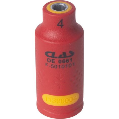 Douille isolée 1/4" 4mm - OE 0661 - CLAS Equipements (1/2)