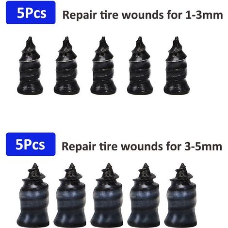 10pcs (Grand + petit) clous de réparation de pneus sous vide patch rapide pneus vélo colle clous champignons clous Lossless (1/5)