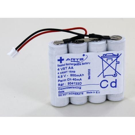 Batterie Saft 4.8V 800mAh 4VST AA BAES URA (804133)