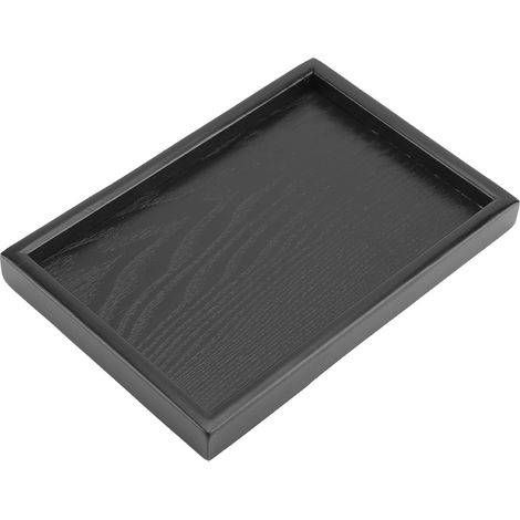 Plateau de service rectangulaire en bois massif pour thé, café, en-cas, plats, Restaurant n° 1 (1/5)