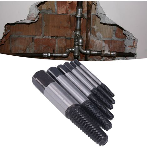 Set mit 6 abgebrochenen Schraubenausdrehern und Wasserrohrausdrehern zum Entfernen von Schraubenköpfen. (1/5)