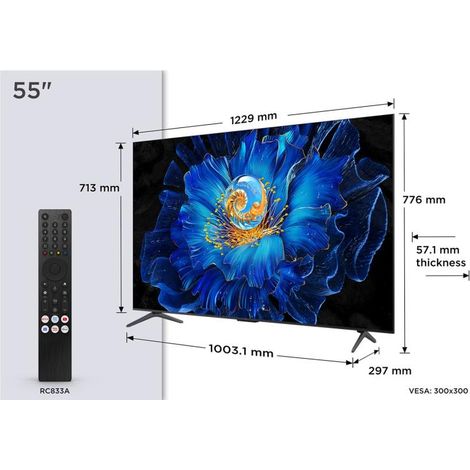 TCL C6KS 55C6KS Televisor de 139,7 cm (55") 4K Ultra HD Smart TV con Wi-Fi, color metálico (1/5)