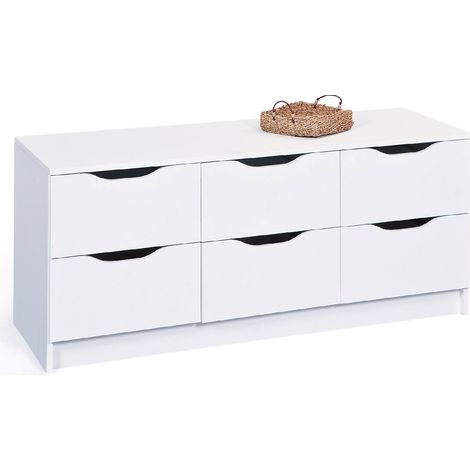 Cómoda - Blanco 120x50x40h cm (1/3)