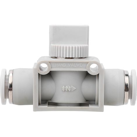 Plastic Shut-Off Valve HVFF Switch Valve Quick Coupling Connector for Pneumatic Automatic Equipments10mm (1/5)