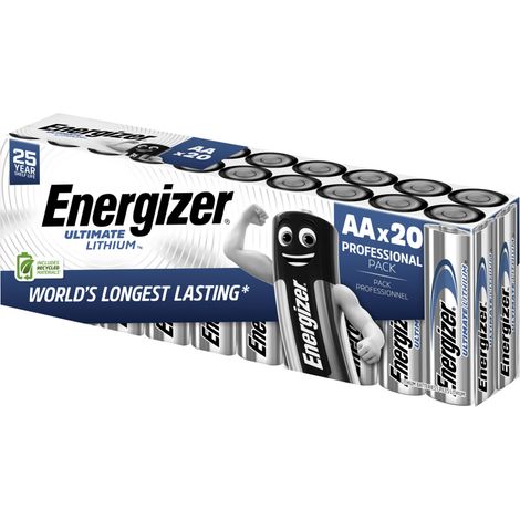 Energizer Ultimate FR6 Mignon (AA) batería Litio 3000 mAh 1.5 V 20 pieza(s)