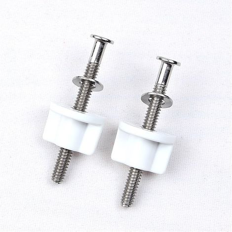 1 jeu de charnières universelles en nylon inoxydable pour siège de toilette, vis, boulon, écrou, fixations de réparation pour accessoires de couverture de toilette