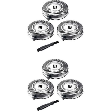 6 Têtes de Rechange SH30 Compatibles Rasoirs Séries 3000 2000 1000 Lames de Rasoir (1/4)