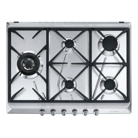 Smeg SRV575GH5 placa de cocción acero inoxidable 68,5 cm
