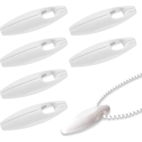 6 Pièces Poids de Cordon de Rideau, Stores Poids Chaîne, Accessoires de Store en Plastique, pour Store Vertical, Stores Plissés, Store Enrouleur (1/5)