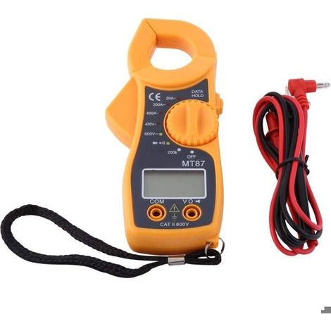 Multimètre Digital Automatique, Multimètre Digital de Pince AC DC Voltmètre Ampèremètre Ohmmètre Testeur de Volt Grand Numérique (1/4)