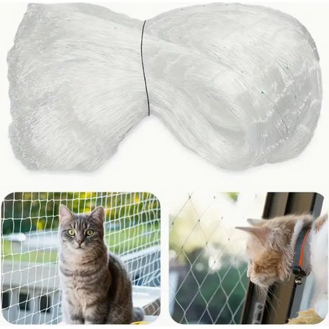 Filet de sécurité pour balcon 2x1.5m anti-chutes, protection robuste contre les chutes d'animaux et d'enfants