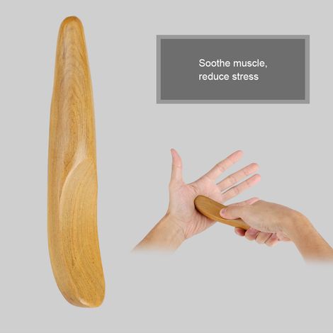 Bâton de massage en bois parfumé pour points d'acupression et méridiens (1/5)