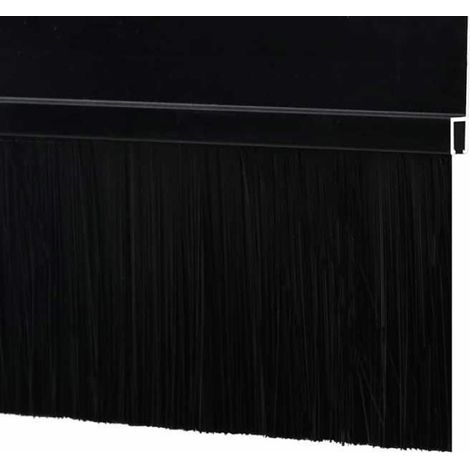 Brosses de porte adhésives 2 pcs Noir 100 cm - 42019561 (1/5)