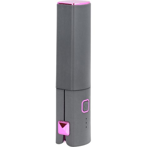 Mini lisseur portable pour cheveux lisses et bouclés, rechargeable, pour la maison et les voyages, gris (1/5)