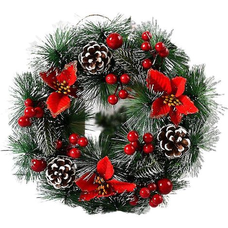 Künstlicher Neujahrsschmuck, Hängegirlande, Weihnachtsdekoration, Festartikel-C (1/5)
