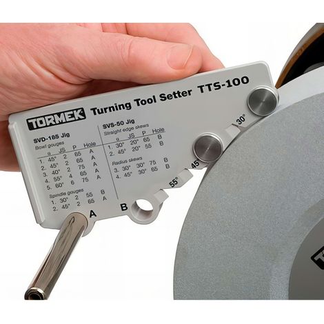 Tormek – Calibre de réglage pour outils de tournage – Guide d’affûtage pour gouges et planes – Affûtage précis – Compatible SVD-186 et SVS-50