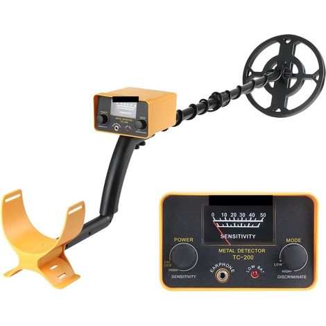 Détecteur de métaux pour adultes Détecteur de métaux souterrain TC-200 détecteur d'or jaune de profondeur traqueur réglable chasseur de trésor Étanche professionnelle améliorée de plus grande p ( Colo (1/5)