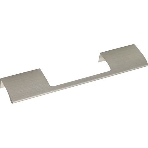 Furnipart Griffleiste Edege Urban LA 2x32mm - Griff Profilleiste für Schubladen - Breite 200mm, Aluminium Edelstahl Effekt