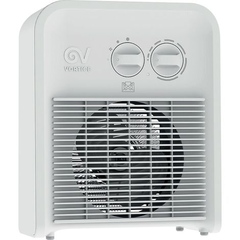 Radiateur électrique soufflant 1000/2000W, blanc - Scaldatutto, Vortice