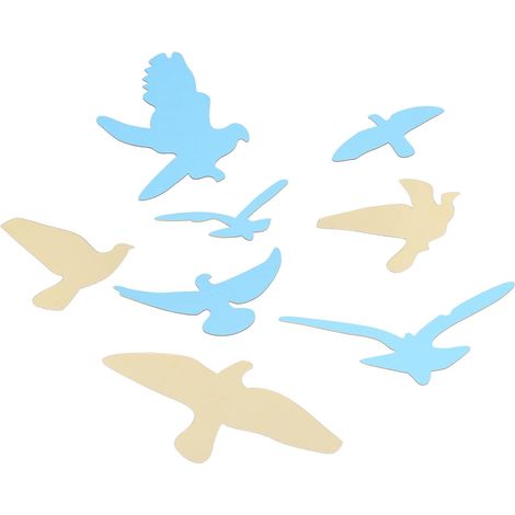 Bird-Shaped Mirror Wall Sticker, Decorative Wall Decals, Self-Adhesive Mirror Stickers for Living Room and Bedroom Wall Decoration (1/5)