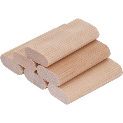 50pcs chevilles en bois de hêtre blocs d'insertion pour menuiserie assemblage meuble 6x20x40mm (1/5)