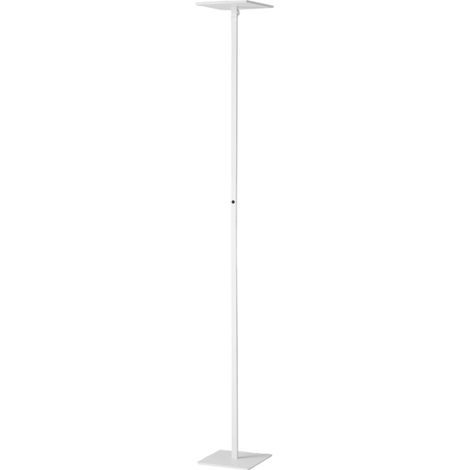 Ideal - Lampadaire Led Blanc Orientable En Métal H.180 Cm Fabas Luce - Lumière Led 35W Intégrée Cct (3000K 4000K 5000K 6000K) (1/4)