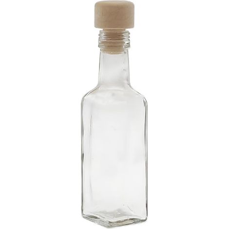 Bottiglia in vetro 100 ml con tappo per liquori limoncello decorazioni decoupage bomboniera bottigline olio sali minerali collezione