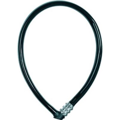 ANTIVOL CABLE COMBI NOIR 0M65X6MM ABUS 0072192/4003318803741