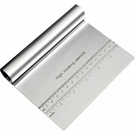 Tagliapasta per torta in acciaio inox (1 unità), raschietto per pizza, raschietto per farina, utensile da forno (1/4)
