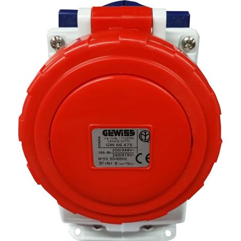 COMBIBLOC S.F.IP55 3P+N+T 16A 400V 6H GEWISS GW66475 (1/3)