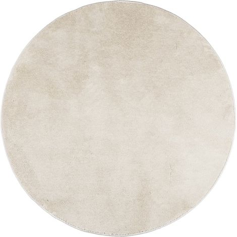 Maison Exclusive - Alfombra de pelo corto OVIEDO beige Ø 120 cm