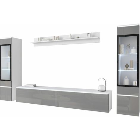 Ensemble de salon Mirfivo 101, Gris brillant (1/5)