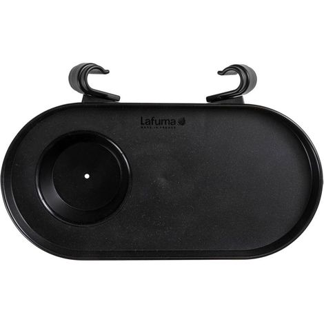 Lafuma Mobile Portabicchieri per Poltrona Relax Lafuma Mobile in plastica Riciclata al 100%, Nero, LFM52550247 (1/4)