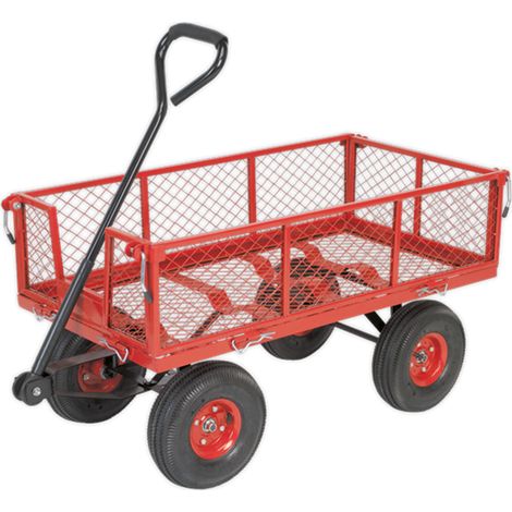 Sealey Platform Truck with Removable Sides Pneumatic Tyres 200kg Capacity CST997 (1/3)