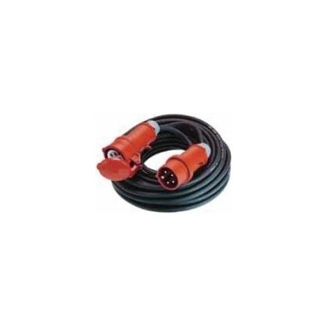 BACHMANN Prolunga H07RN-F 5G2,5mm² sw, 25m, CEE 16A rt, 347.172
