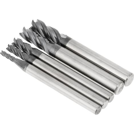 5 Hartmetall-Schaftfräser HRC45 50 mm, 4 Schneiden M2-6 (1/5)