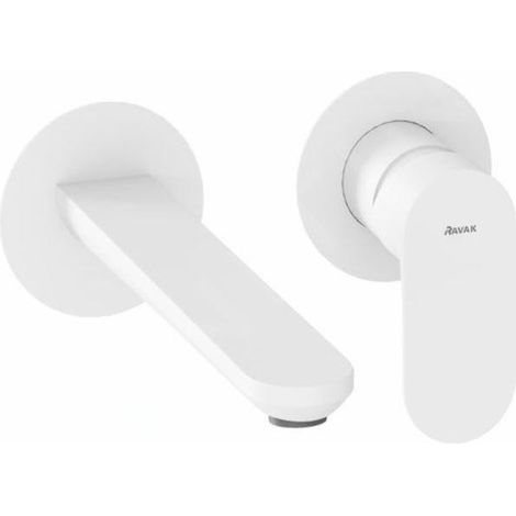 Ravak Eleganta - Mitigeur de lavabo encastré, 2 trous, blanc mat X070255 (1/3)
