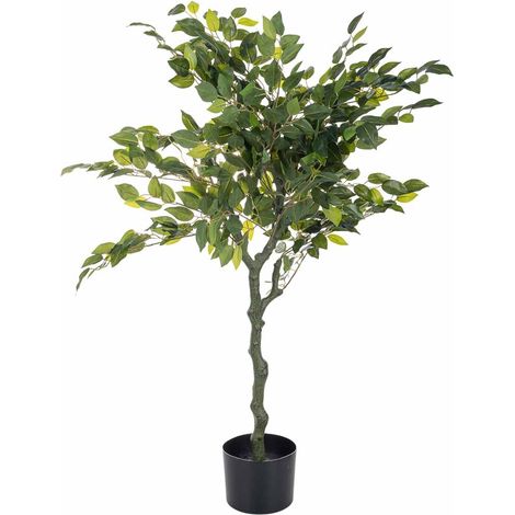 Planta ficus decorativo artificial verde 76x73x107h cm (1/5)