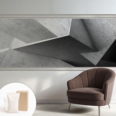 Papier peint intissé décoratif pour salon chambre et cuisine Facile à poser avec colle Structures géométriques 250x104 cm (1/5)