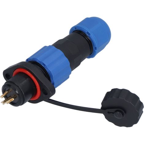 Connecteur industriel étanche IP68 prise femelle mâle montage bride SP13 3 broches 250V 5A aviation (1/5)