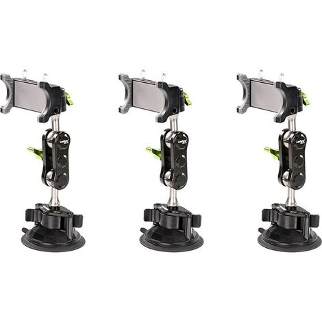 3 neue LanParte Autohalterungen für Handys, Handystabilisatoren, Selfie-Sticks, 360° drehbare Halterungen (1/4)