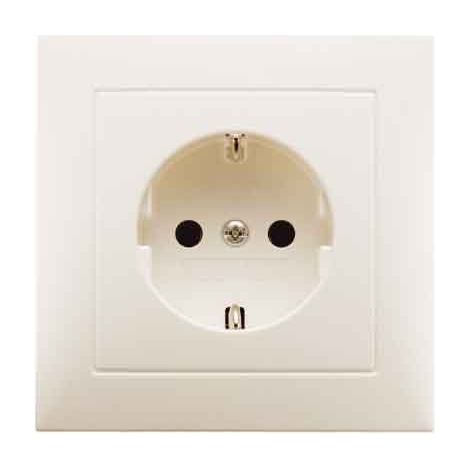 BERKER 47428982 STECKDOSE SCHUKO MIT ABDECKPLATTE BERKER S.1 WEIß, GLÄNZEND