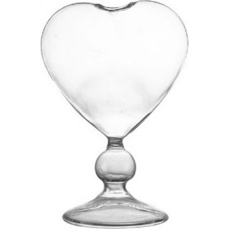 Verre À Vin En Verre - Forme De Cœur - 310 ml - Pour Vin Rouge Cocktail Champagne - Idéal Pour Maison Bar Hôtel - 2 Pièces (1/4)