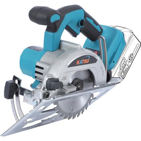 Scie Circulaire sans Fil KATSU FIT-BAT 21V, Scie Circulaire électrique 5" avec Moteur sans Balai, 13000RPM, 30mm Profondeur de Coupe, Lame de Coupe 125mm Incluse, sans Batterie 102794 (1/5)