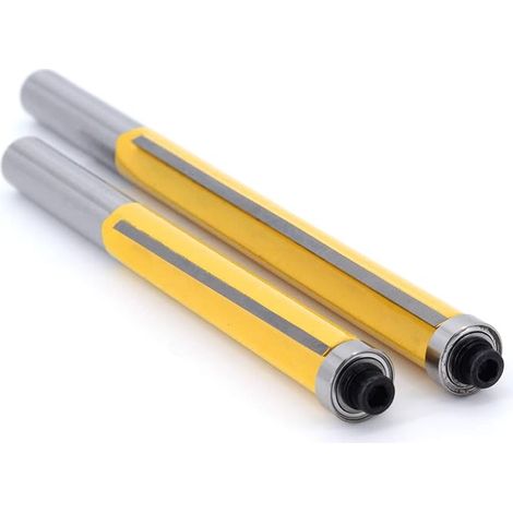 2 morceaux couteau de coupe long double tranchant 8x3/8x76mm et 8x50mm pour fraiseuse bois, tête de coupe et gravure (1/3)