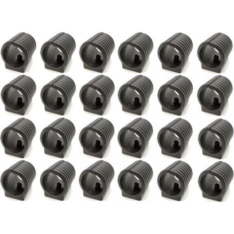 24 pièces Patins pour meubles Patins de Serrage de Tube de Chaise en Plastique Chaise en Plastique pour Pieds de Chaise en Forme de U Patins pour Pieds de Chaise à Attaches pour tubes ronds (1/4)